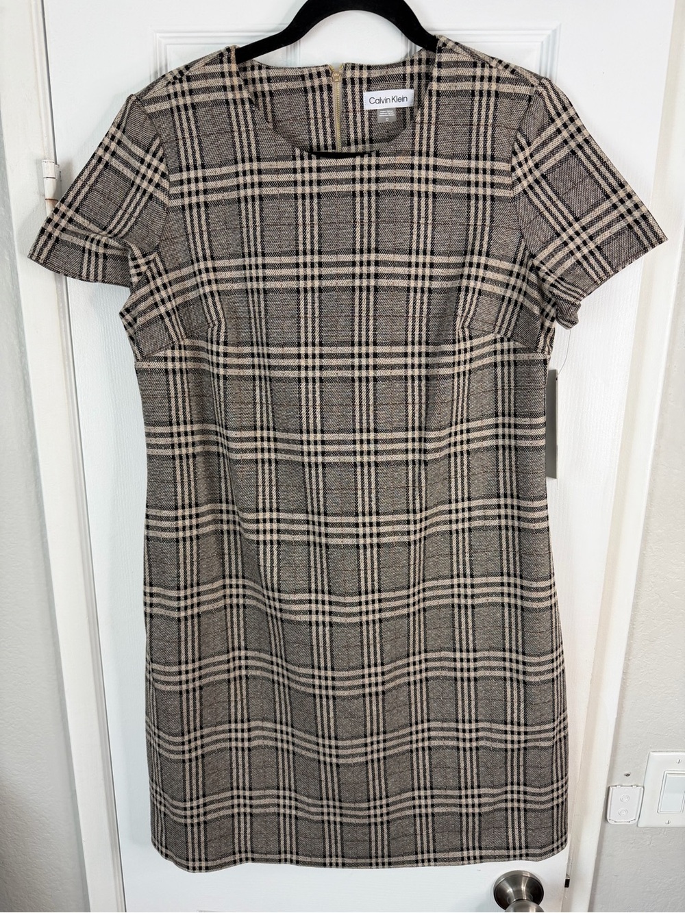 Calvin Klein Plaid Shift Dress